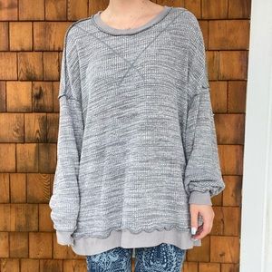Free People Waffle Knit Thermal